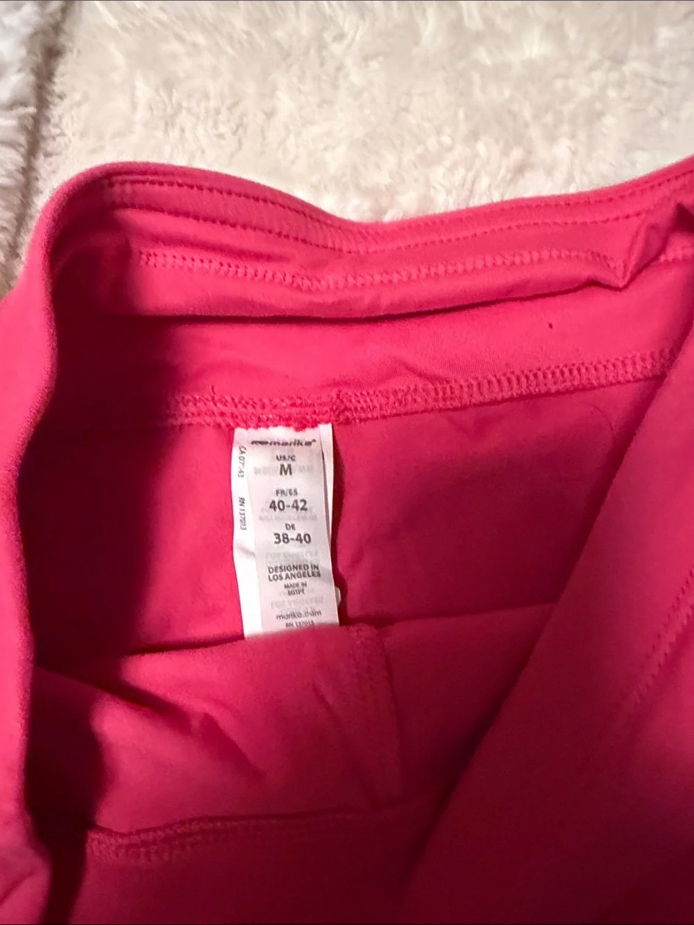 Marika Hot Pink Drawstring Athletic Shorts